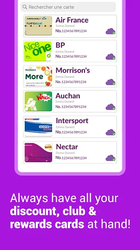 Fidall loyalty cards screenshot 2