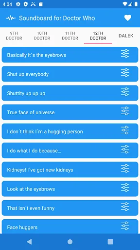 Soundboard for Doctor Who