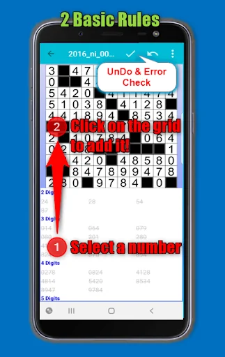 Number Fill in puzzles Numerix screenshot 4
