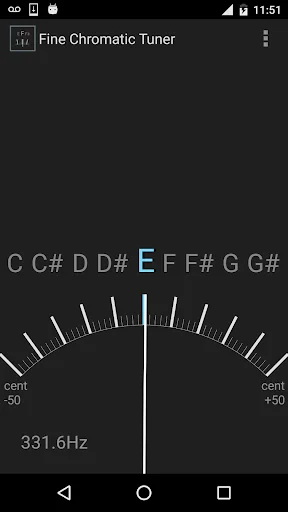 Fine Chromatic Tuner screenshot 1