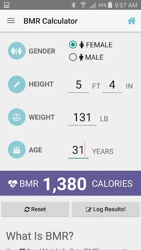 BMR Calculator & Tracker