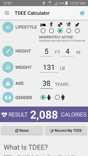TDEE Calculator & Tracker