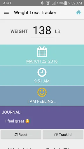 Weight Loss Tracker & Recorder