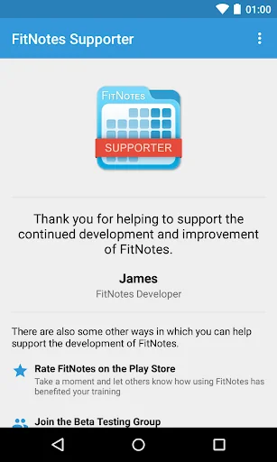 FitNotes Supporter