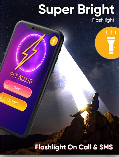 LED Flashlight - Flash Alert screenshot 1