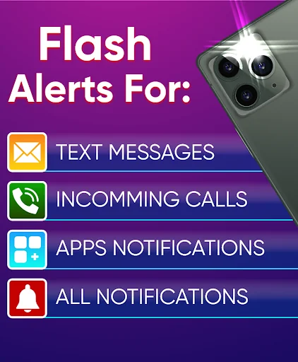 LED Flashlight - Flash Alert screenshot 3