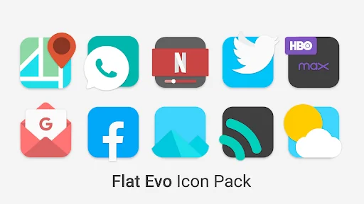 Flat Evo - Icon Pack screenshot 1