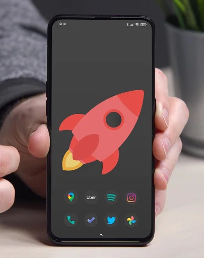 Black Pie - Icon Pack screenshot 2