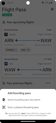Flight Boarding Pass Wallet screenshot 4