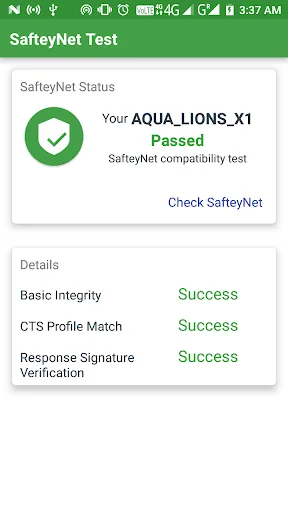 SafetyNet | Integrity Checker screenshot 2