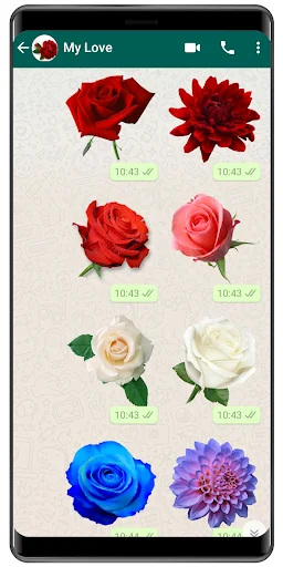 WASticker - Love flowers screenshot 1
