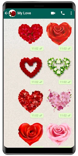 WASticker - Love flowers screenshot 2