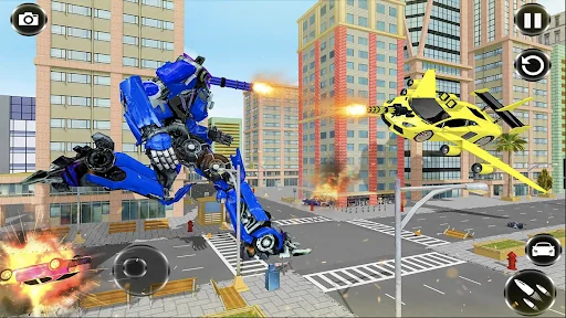 Flying Robot Car Morphing Game screenshot 1