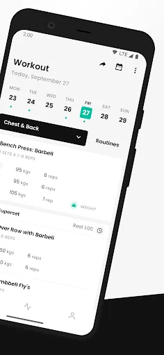 FitHero - Gym Workout Tracker screenshot 2