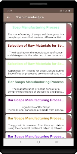 Soap manufacture
