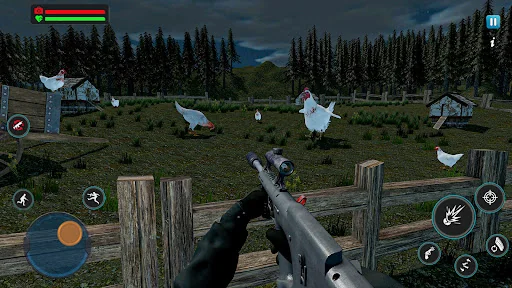 FPS Chicken Shoot Offline Game screenshot 4