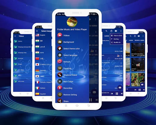 Folder Music Player - Video Pl screenshot 1