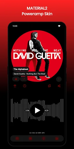 Material2 PowerAmp v3 Skin screenshot 2