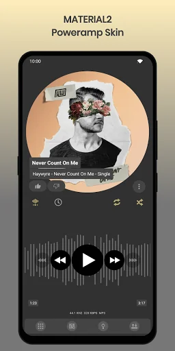 Material2 PowerAmp v3 Skin screenshot 3