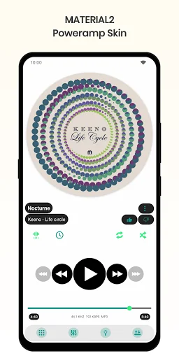 Material2 PowerAmp v3 Skin screenshot 4