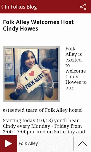 Folk Alley Player screenshot 4