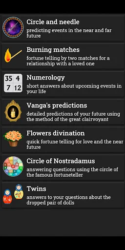 Folk fortune telling