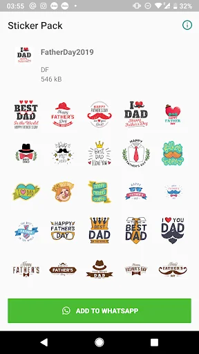 Fathers Day Stickers