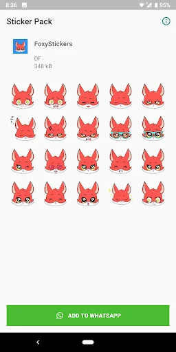WAStickerApps Fox Stickers
