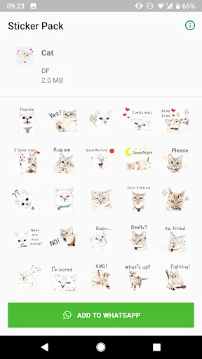 Cute Cat Stickers for WhatsApp