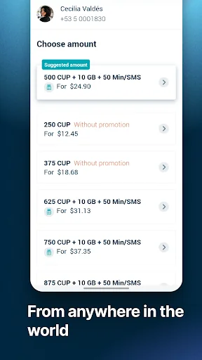 Fonoma - Recharge to Cuba screenshot 3