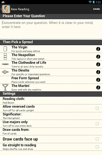 Housewives Tarot screenshot 4