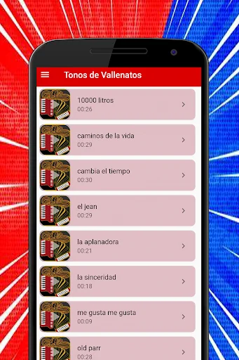Ringtones Vallenatos screenshot 1