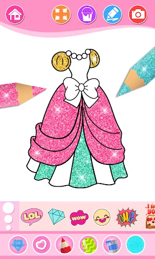 Beauty Coloring Book for Girls screenshot 2