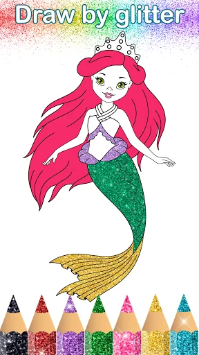 Glitter Coloring Book: Dresses