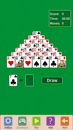Pyramid Solitaire 3 in 1 screenshot 1