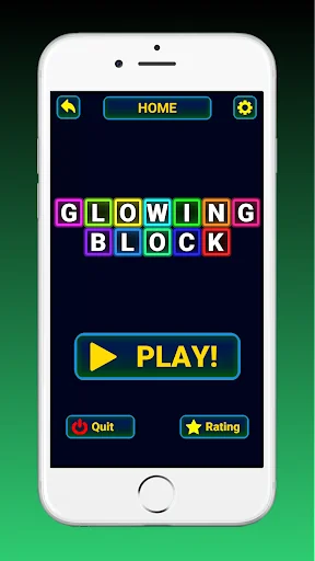 Glow Block Puzzle - Brain