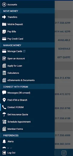 FORUM Credit Union CU Online screenshot 2