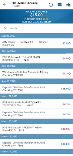 FORUM Credit Union CU Online screenshot 4
