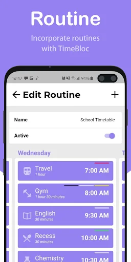 TimeBloc: Visual Daily Planner screenshot 2