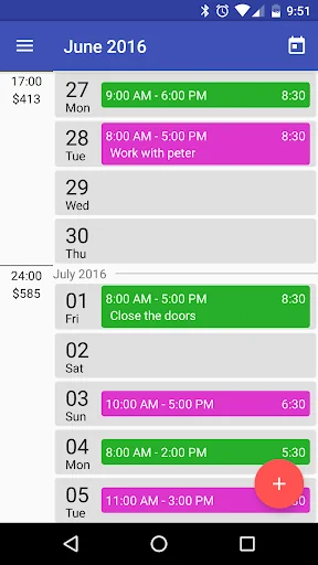 Timesheet History