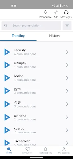 Forvo Pronunciation Guide screenshot 2