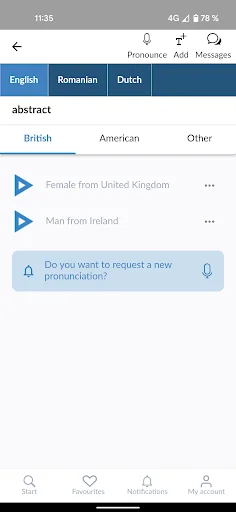 Forvo Pronunciation Guide screenshot 3