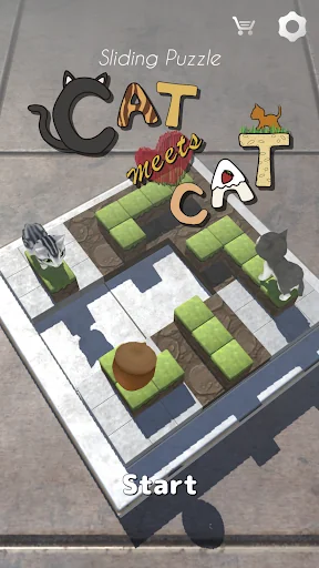 Cat Meets Cat - Sliding Puzzle