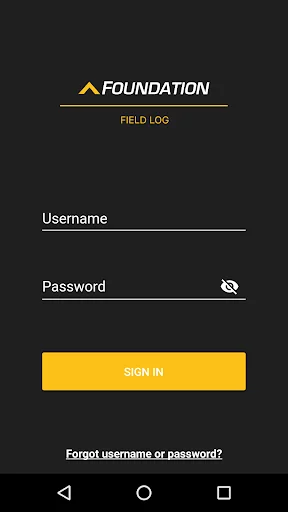 Foundation Field Log