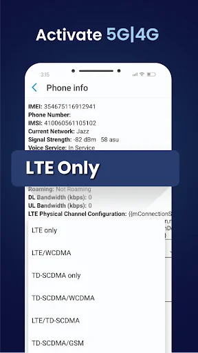 4G LTE Mode only screenshot 2