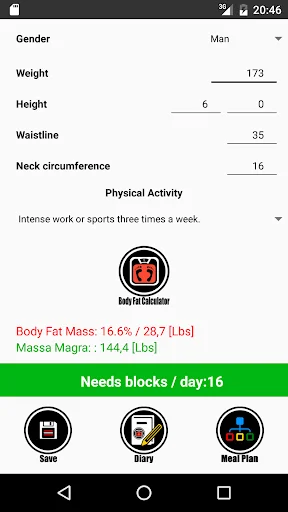 Zone Diet Free screenshot 4