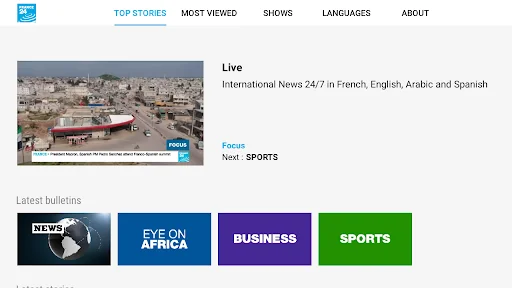 FRANCE 24 - Android TV screenshot 1