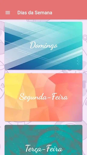 Dias da Semana: Mensagens aqui