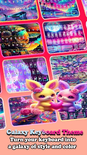 Glitter Bunny Keyboard screenshot 4