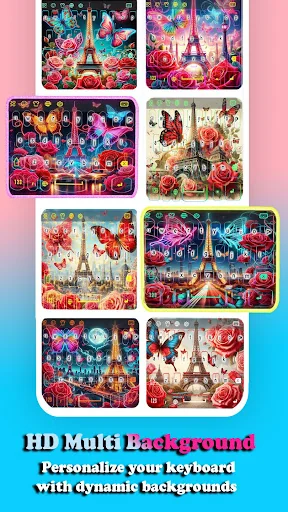 Paris Eiffel Tower keyboard screenshot 1